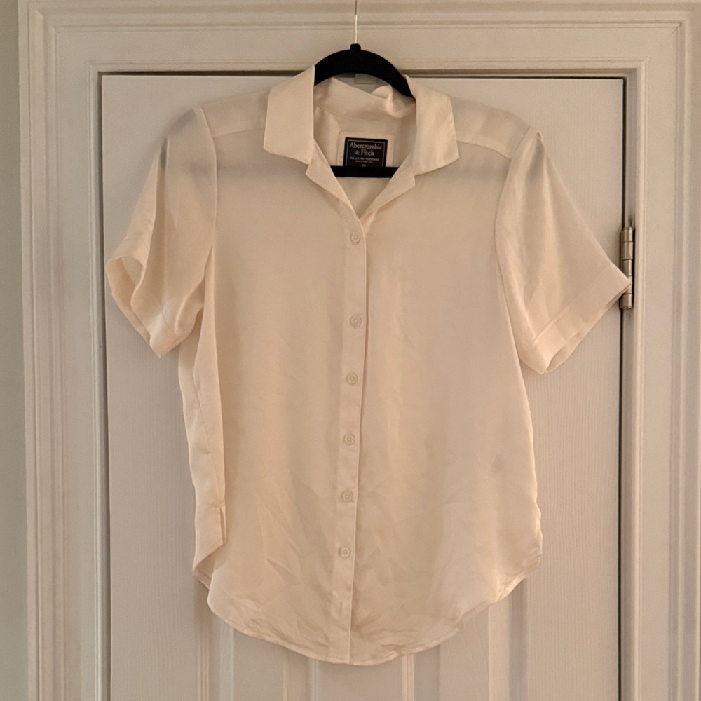 Abercrombie Cream Button Up